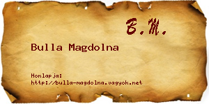 Bulla Magdolna névjegykártya